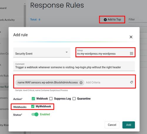 Response Rule