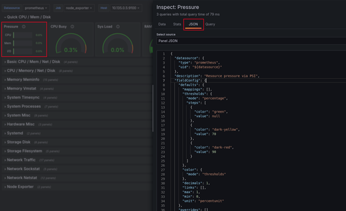 Grafana Panel Inspector