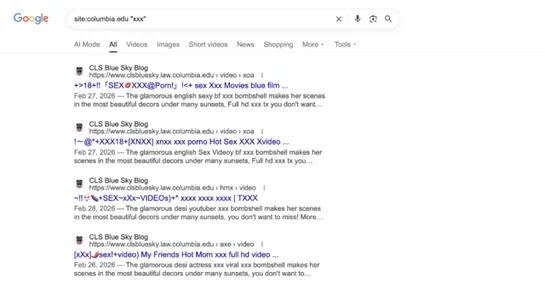 Why are top university websites serving p0rn? It comes down to shoddy housekeeping.