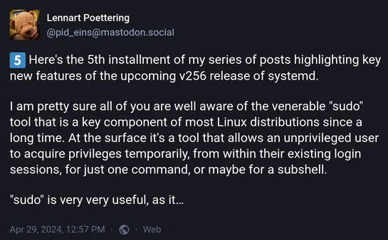 Systemd Looks to Replace sudo with run0