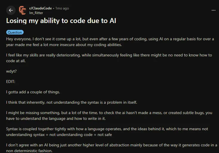 Agentic Coding is a Trap