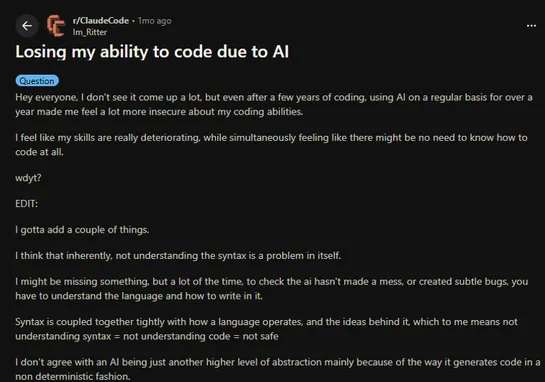 Agentic Coding is a Trap
