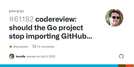 Code Review: Should the Go project stop importing PRs?