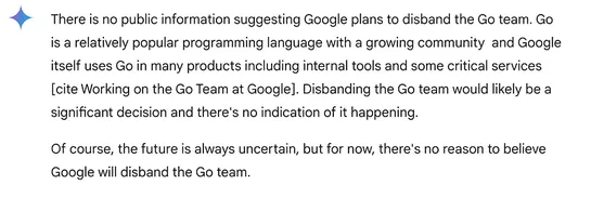 If Google No Longer supports Golang