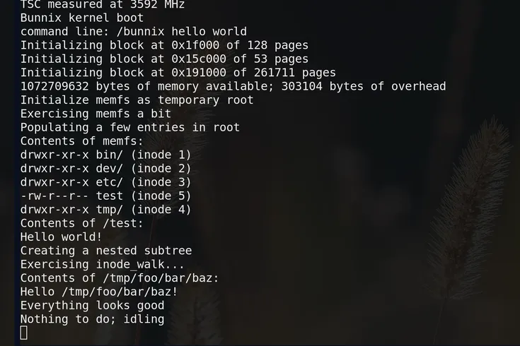Writing a Unix clone in about a month