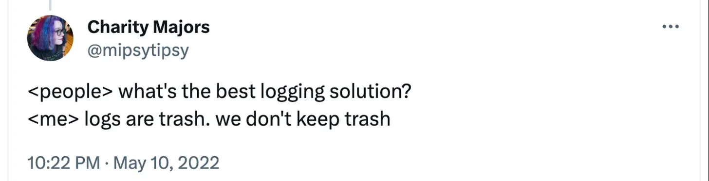 All you need is Wide Events, not “Metrics, Logs and Traces”