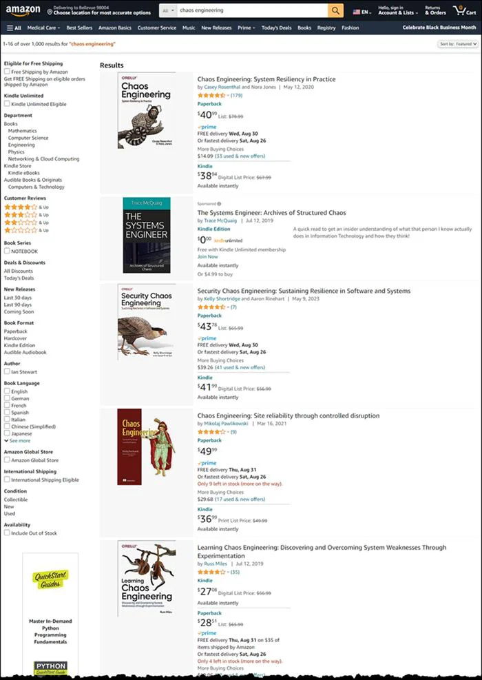 How Amazon.com Search Uses Chaos Engineering to Handle Over 84K Requests Per Second