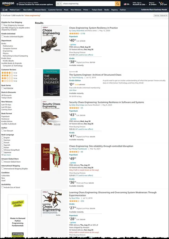 How Amazon.com Search Uses Chaos Engineering to Handle Over 84K Requests Per Second