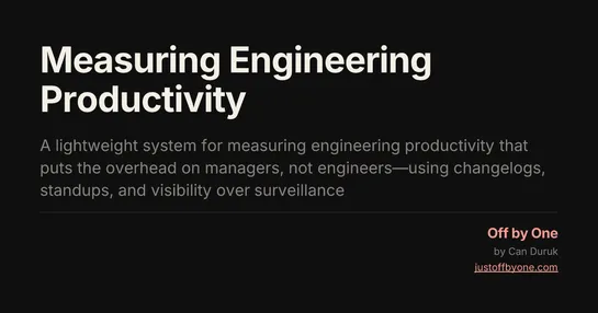 Measuring Engineering Productivity