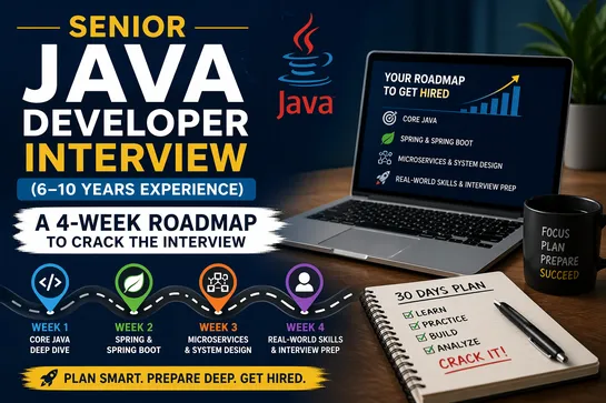 Senior Java Interviews (6–10 YOE) In 4 Weeks