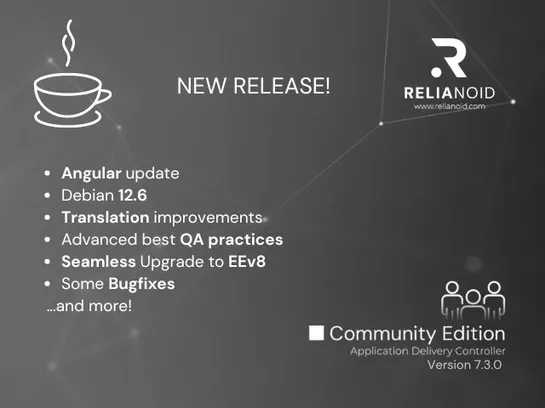 Community Edition V7.3 RELIANOID