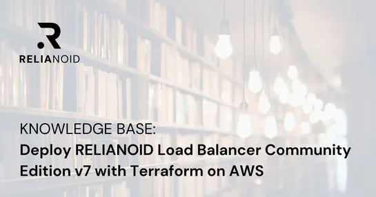 Knowledge base Deploy RELIANOID Load Balancer Community Edition v7 with Terraform on AWS