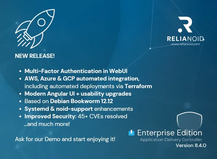 RELIANOID Enterprise Edition 8.4.0