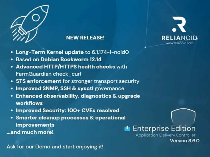 RELIANOID Enterprise Edition 8.6