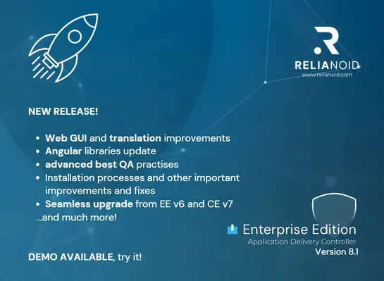 RELIANOID Enterprise Edition 8.1