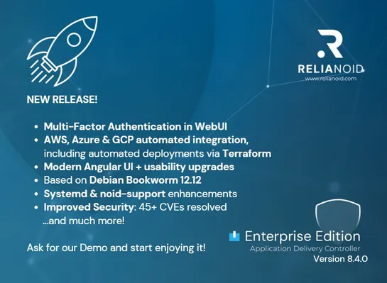 RELIANOID Enterprise Edition 8.4.0