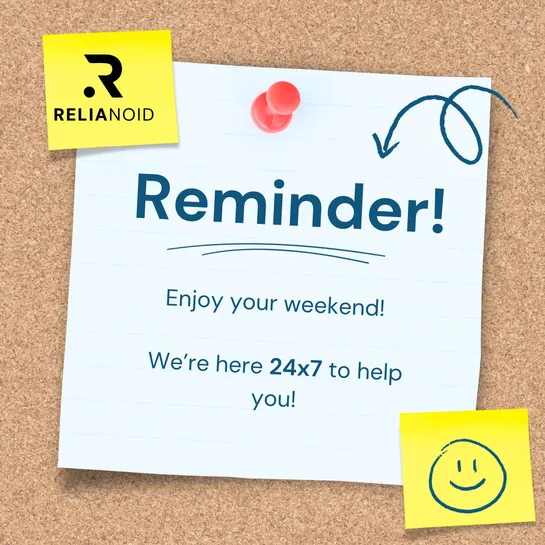 Reminder_friday_weekend_relianoid