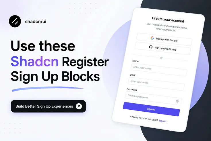 Best Shadcn Register blocks