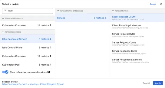 Moving and measuring services as part of a mesh
