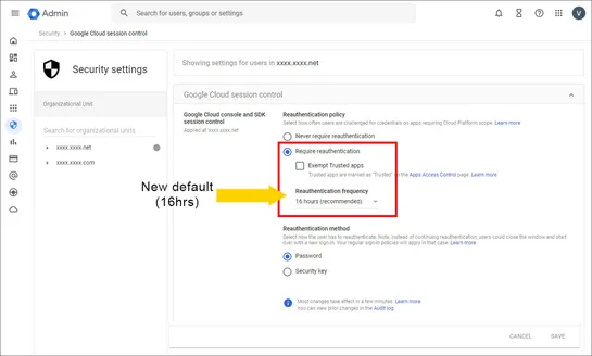 Improve security posture with time bound session length