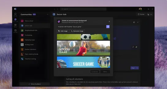 Microsoft's AI-powered Designer tool comes to Teams