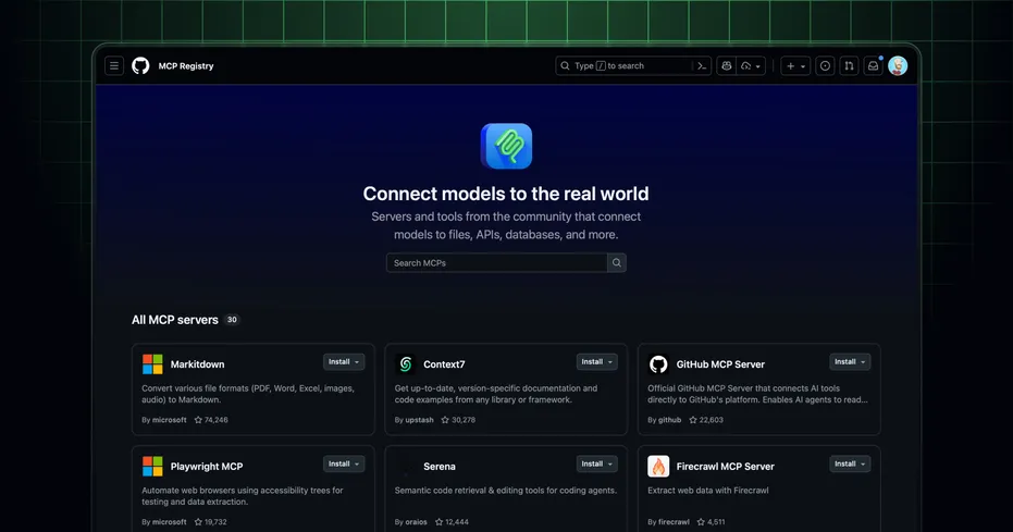 GitHub MCP Registry: The fastest way to discover AI tools