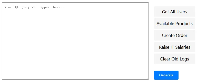 SQL Injection as a Feature