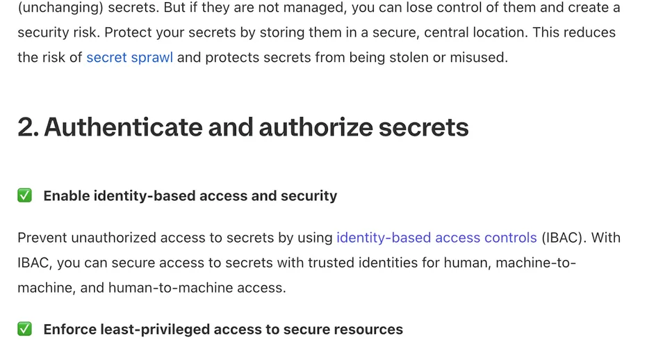 The 18-point secrets management checklist