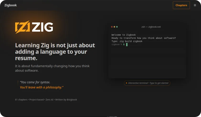 Zigbook – Learn the Zig Programming Language